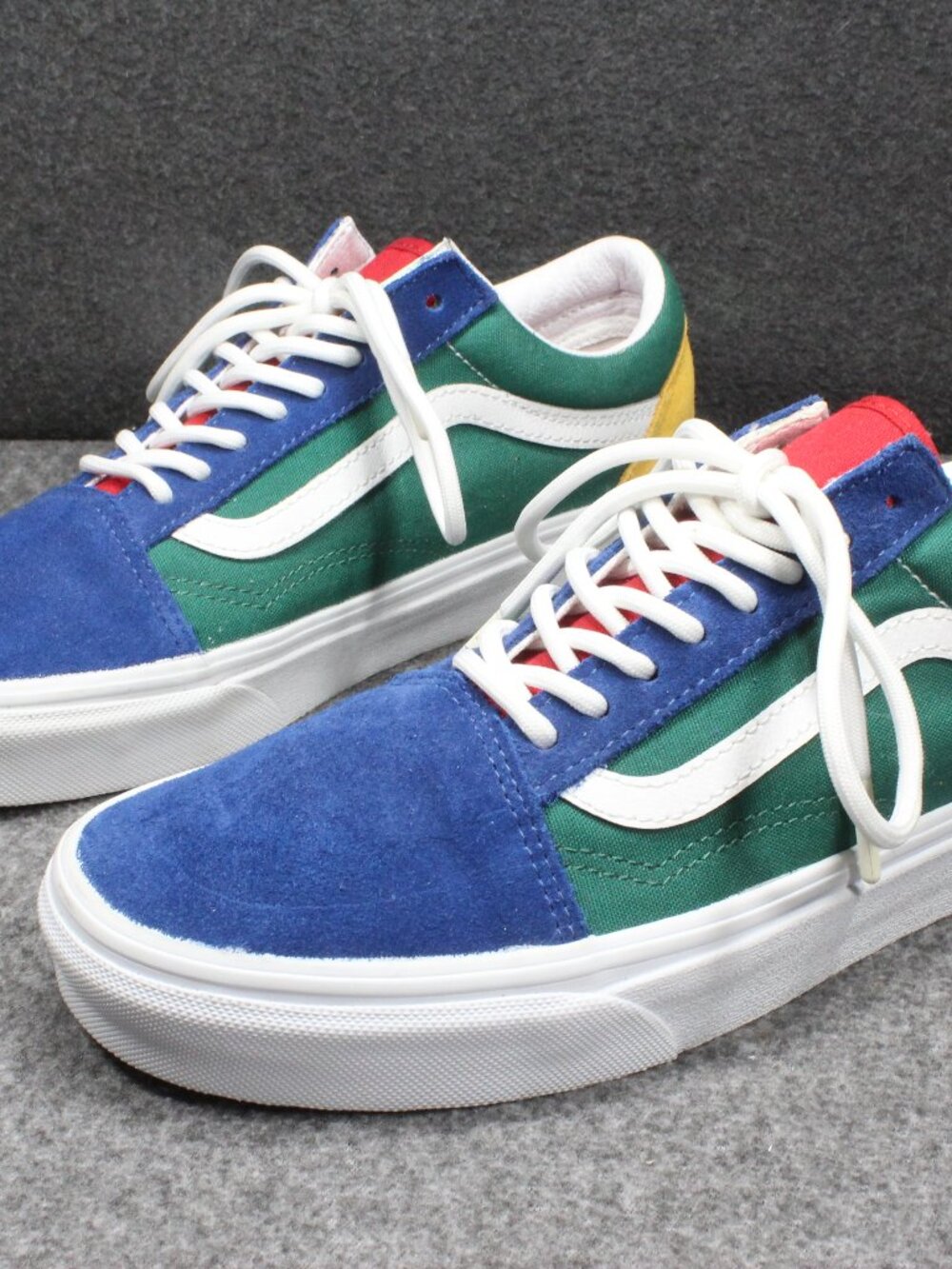 Vans Old Skool Yacht Club Blue Green Sneakers Shoes Womens 9 Mens 7.5